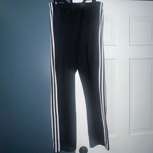 adidas Men’s Black Joggers with 3 White Stripes